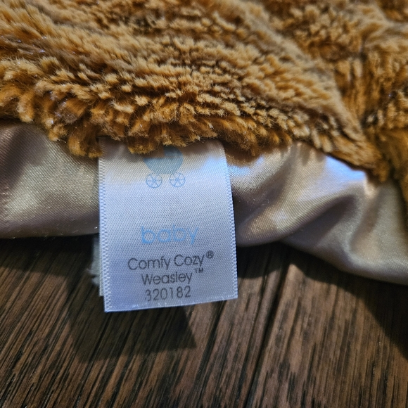 GUND Comfy Cozy Weasley Tiger Lovey Large 15"x22" Soft Security Blanket 320182.  - Picture 6 of 14